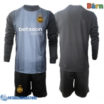 Fotballdrakt Barn Inter Milan Keeper Hjemmedraktsett 2025-26 Langermet (+ Korte bukser)